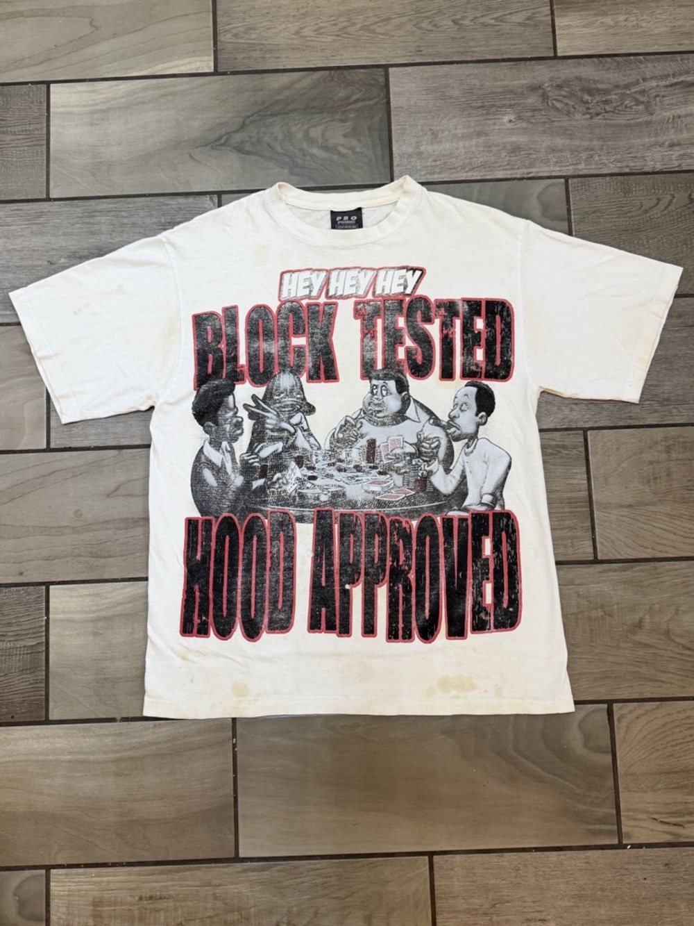 Y2K Vintage “Hey Hey Hey, Block Tested Hood Approved” Fat Albert Tee